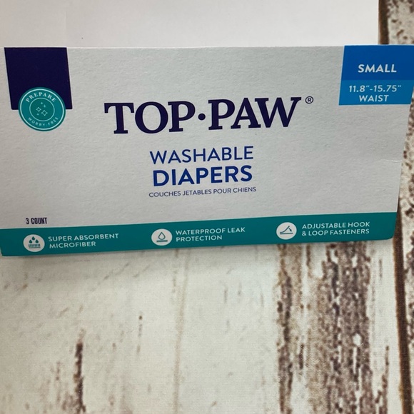 Top Paw Washable Diaper 1PK Purple Sz Small - Picture 3 of 10